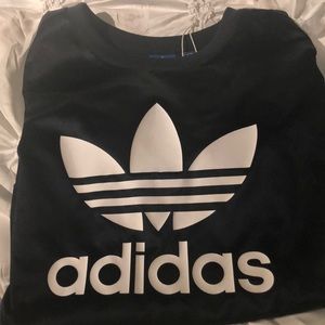 Adidas navy blue / on the black side sweatshirt